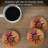 Spiral Sun 4-Pack Natural Sandstone Coasters