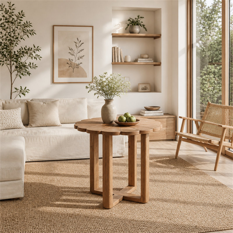 with Solid Wood Base Dining Table