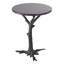 Table d'appoint blanche en faux bois-9602662
