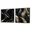 Kibby - Ensemble de 2 collages carrés abstraits-101858128-101858129