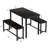 Farmhouse Space-Saving Dining Set with 2 Benches for 4-6-401276886