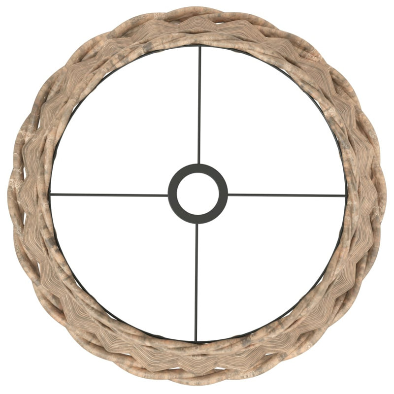 Chira Pendant Shade, 26cm H x 40cm W x 40cm D, Brown