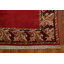 Tapis rouge / noir / brun / beige noué à la main de conception unique 3 pi 8 po x 5 pi 5 po Népalais