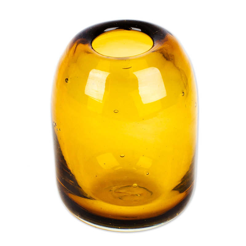 Porte-encens en verre soufflé à la main Novica