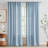 Semi Sheer Rod Pocket Farmhouse Textured Curtains-391720891-391720895