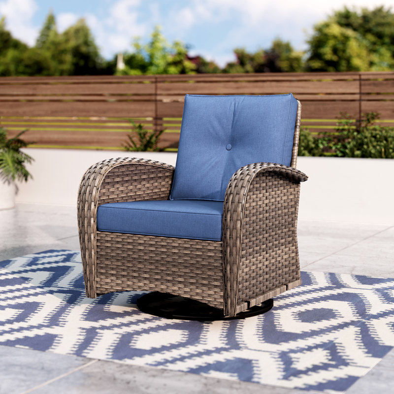 Chaises longues pivotantes avec coussins