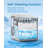 Cowsar 26 Lb. Daily Production Clear Ice Countertop Ice Maker, 2 Ice Cube Sizes Available, Automatic Cleaning-101119301