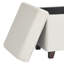 Pittston Cambridge Boucle Square Storage Ottoman-323801675
