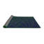 Tapis abstrait vert / bleu marine-1054333011