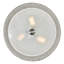 Plafonnier encastré 17 po - 3 lumières, nickel satiné, design minimaliste moderne, éclairage de plafond pour couloir, chambre à coucher, cuisine-747328742