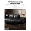 Chaise longue de style italien en bois massif, cuir et métal pour chambre et salon-834611084-834611314