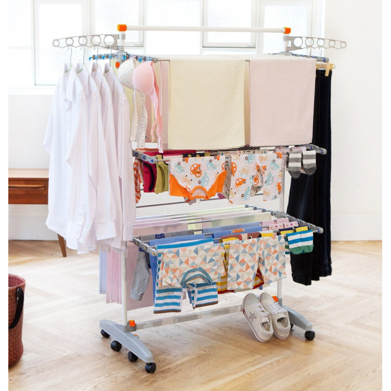Stainless Steel Foldable Rolling Drying Rack
