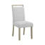 Ensemble de salle à manger 7 pièces avec table rectangulaire en marbre véritable et charmante chaise rembourrée