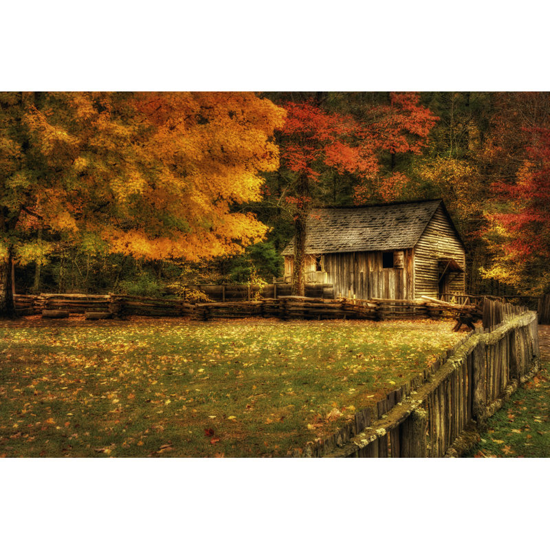 Automne au moulin, H 24 po x l 36 po x P 1 po