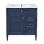 Meuble-lavabo moderne en bois massif Elegant Storage Solution
