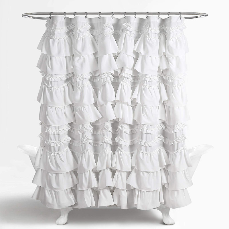Rideau de douche blanc 72 po x 72 po