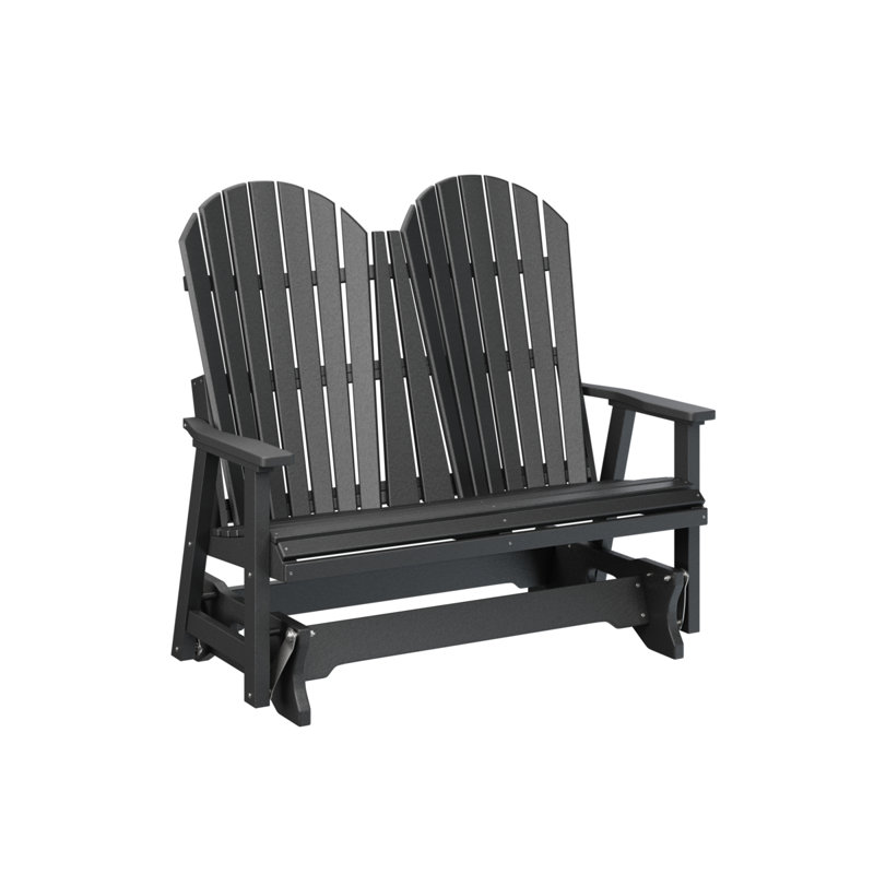 Berlin Gardens Comfo Back Tropical Double Glider, Black