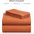 Luxclub 4 PC Autumn Orange Full Silky Soft Cooling Extra Deep Pocket Performance Sheet Set-123418300-125527183