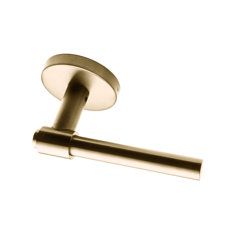 Linnea Lever Set, Satin Stainless Steel, Single Dummy, Round