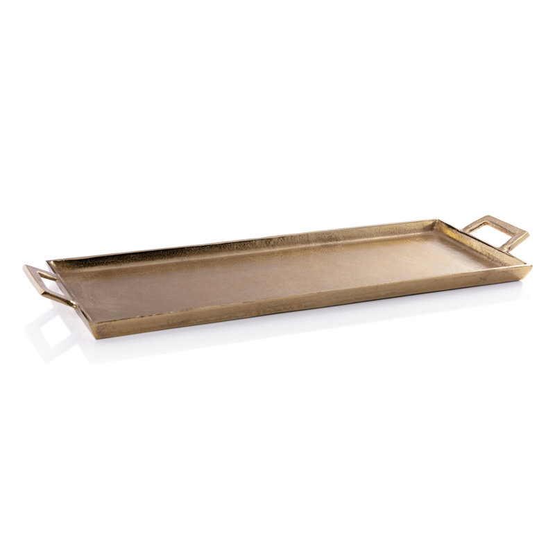 Plateau en aluminium La Réserve, L 26 po x P 9 po x H 1,5 po