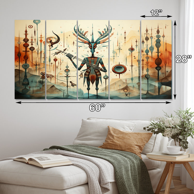 Native Art Kokopellis Melody II 5 pièces