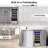 15" Wine Premium Refrigerator 31 Bottle Built-in Wine Cooler with Two Handle & Reversible Hinge-118229008