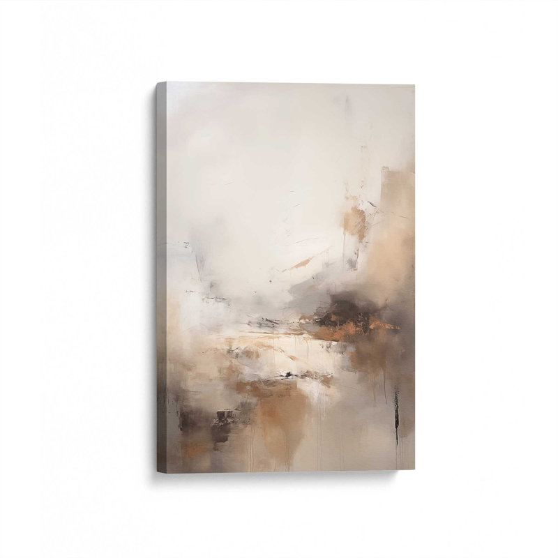 «Gentle Gilded Gust III», reproduction sur toile dans un cadre blanc, 18 po x 12 po, H 36 po x l 24 po x P 1,25 po