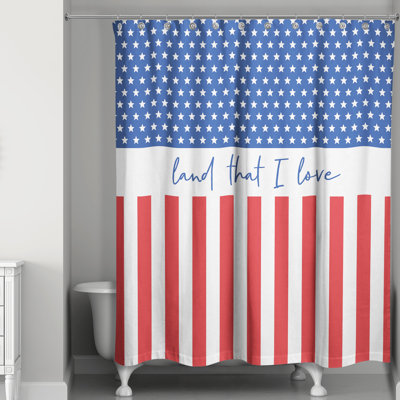 Mantz Land that I Love Single Shower Curtain