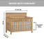 Lit de bébé convertible 4 en 1 Morrison