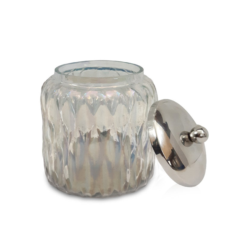 Pot de rangement de comptoir compact compact, organisateur polyvalent pour spa de chambre à coucher contenant des produits en coton, accessoires pour cheveux et articles divers Rainbow