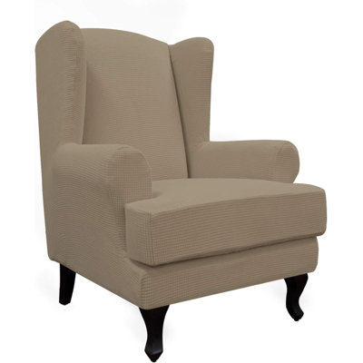 Box Cushion Wingback Slipcover