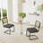 3-Piece Round Glass Dining Table Set-1048524462-1047878759