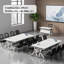 Mobile Folding Conference and Training Table Set-1937879779