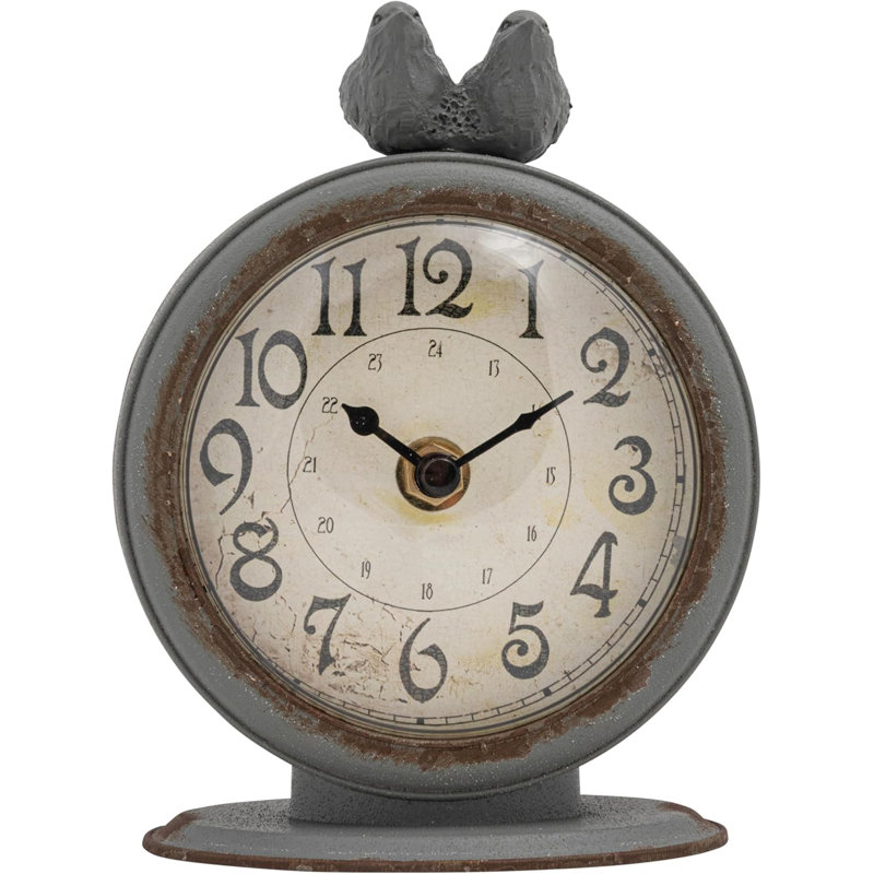 Horloge murale grise grise