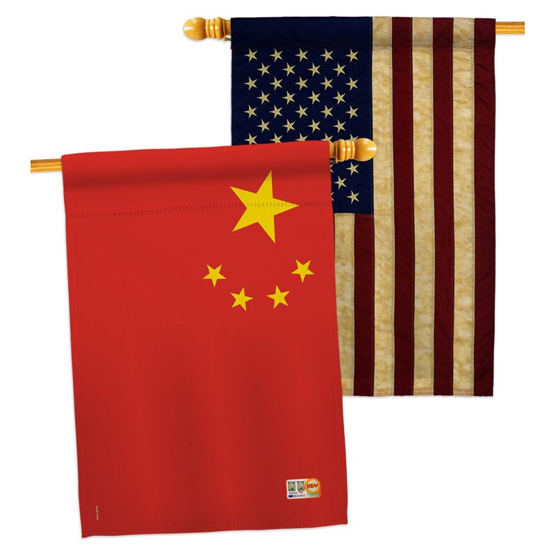 Double Sided 40'' H x 28'' W Polyester House Flag