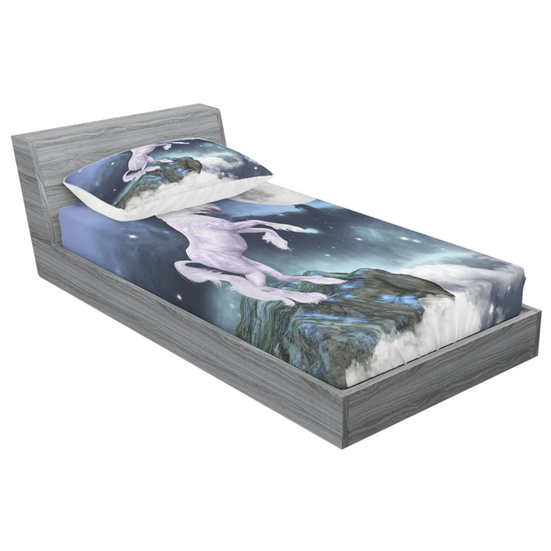 Microfiber Sheet Set, Twin Sheet Set with Fitted Sheet