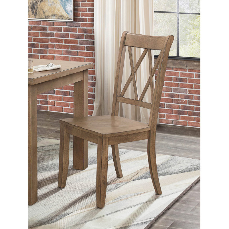 Ensemble de 2 chaises d'appoint Casual, Brun