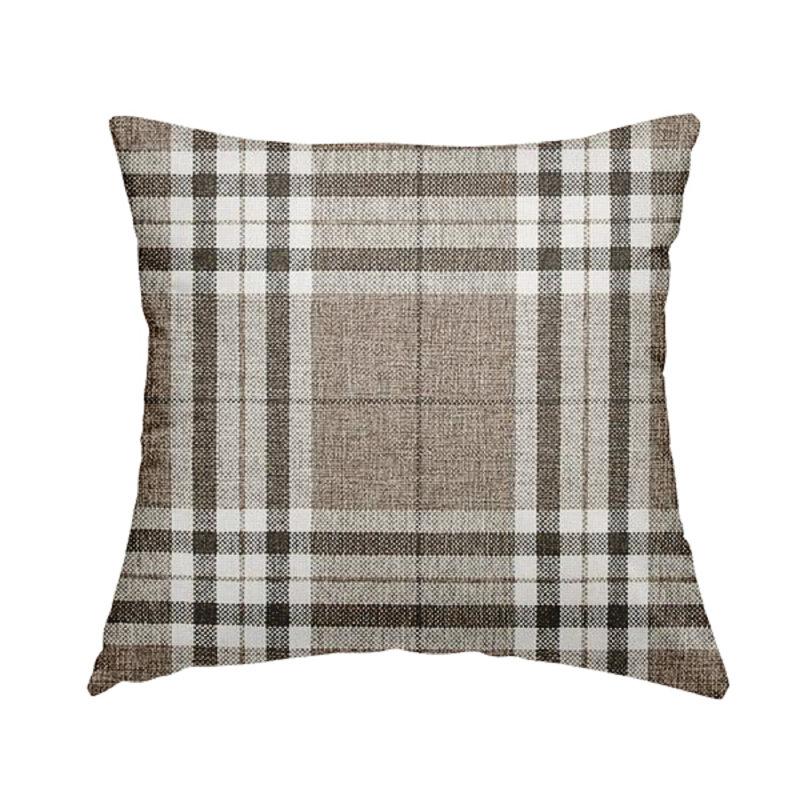 Vasser Plaid Rectangular Throw Cushion