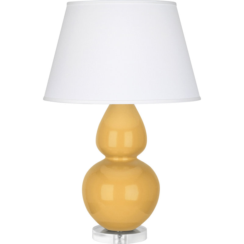 Double Gourd Lamp, Sunset Yellow/Silver, Pearl