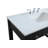 Hudson 42'' Single Bathroom Vanity with Engineered Marble Top-93548976