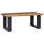 Table basse simple avec rangement en bois massif Somer