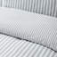 Brushed Stripe Cotton Reversible Duvet Cover Set-114782144-114782139