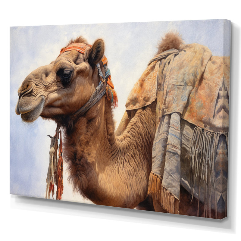 Camel Desert Nomad II, reproduction d'art sur toile, H 30 po x l 40 po x P 1,5 po, Toile tendue