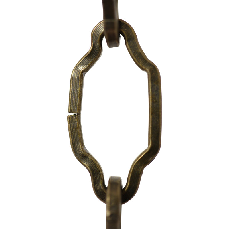 Decorative Cathedral Chandelier Chain, Antique Brass, 780"L x 0.79" W x 0.13"D