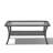 Patio Rattan Wicker Coffee Table with Tempered Glass Top and 2-Tier Storage Outdoor Table for Deck Porch Balcony Garden-94229435