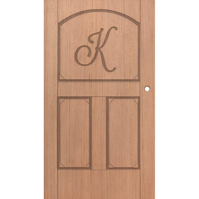 Roman Personalized Solid Wood Interior Door_K, 24 po x 80 po, À gauche