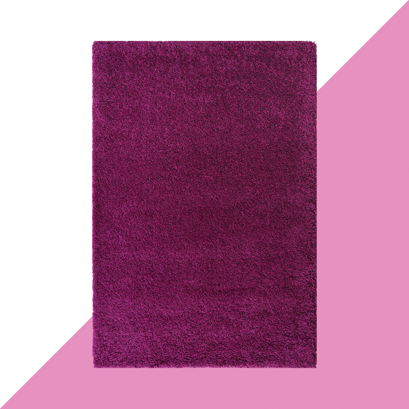 Esterly Solid Colour Shag Area Rug, Rectangle 160 x 230cm