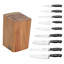 HENCKELS Fine Edge Forged II Coffret de 10 couteaux avec bloc, noir
