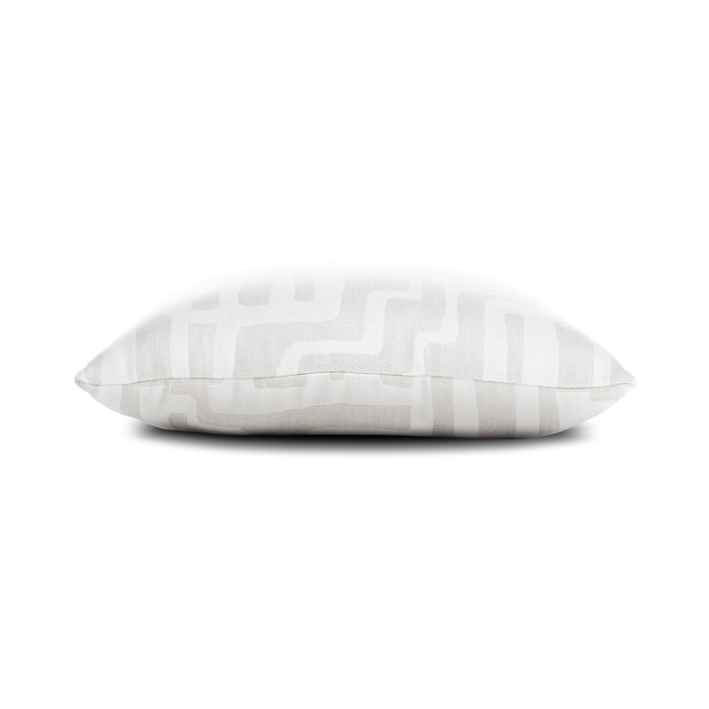 Noble Outdoor Square Sunbrella® Pillow Cover & Insert, Alabaster, 22"H x 22"W