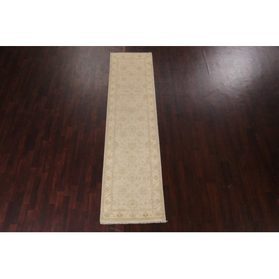 Peshawar Chobi One-of-a-Kind 2'8" X 10'1" New Age Area Rug in Beige